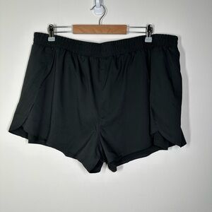 Girlfriend Collective‎ Black Trail Shorts XXXL